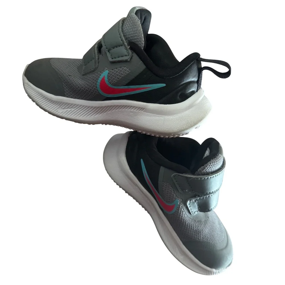 Nike Star Runner 3 Boys Toddler Shoes Size 5C Hook & Loop